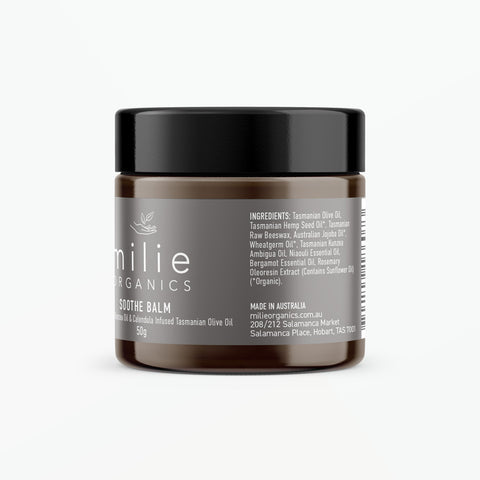 KUNZEA SOOTHE BALM WITH TASMANIAN KUNZEA OIL Natural Inredients Label