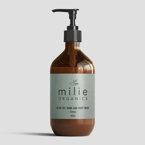 Natural Citrus Olive Oil Hand Body Wash front ml