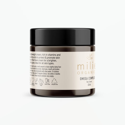 Omega Complex Day Cream All Natural Ingredients Label