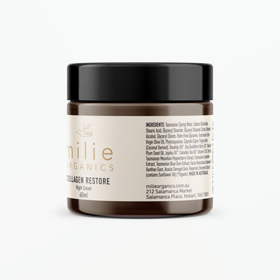 Collagen Restore Night Skincare Cream Natural Ingredients