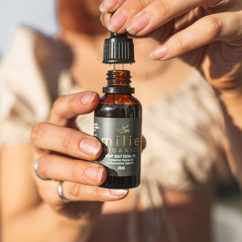 Hemp Balancing Facial Oil Dropper bottle