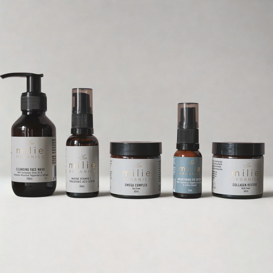 Complete Hyaluronic Acid Vitamin C Serum and Skincare Bundle + Cleansing Pad